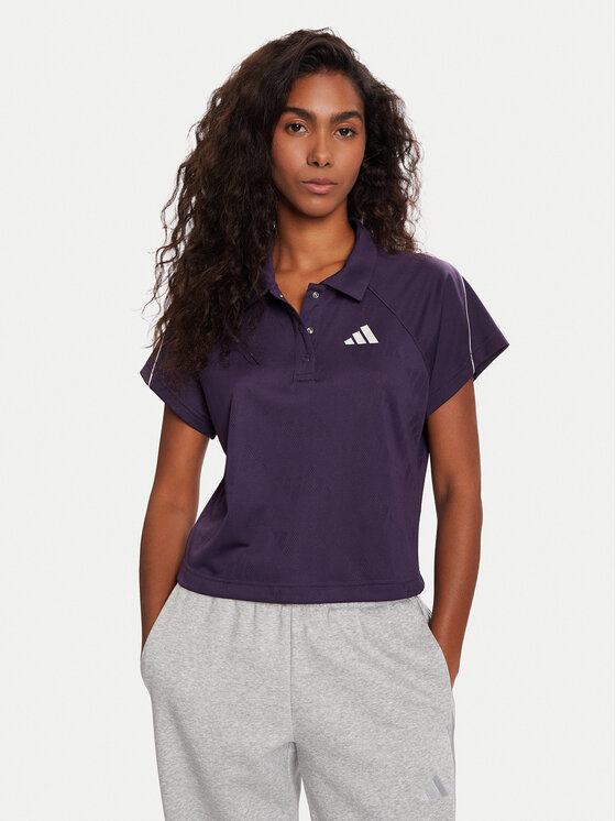 

Поло regular fit Stadium 3-Stripes Tennis Inspired Jacquard JY3426 Adidas, фиолетовый