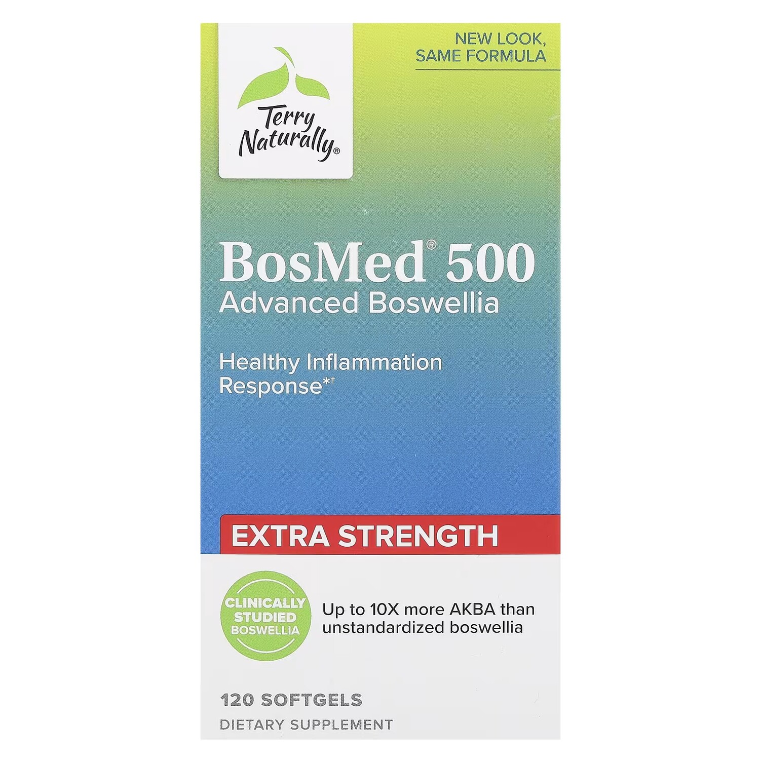 

Terry Naturally BosMed 500 Advanced Boswellia Extra Strength 120 мягких таблеток