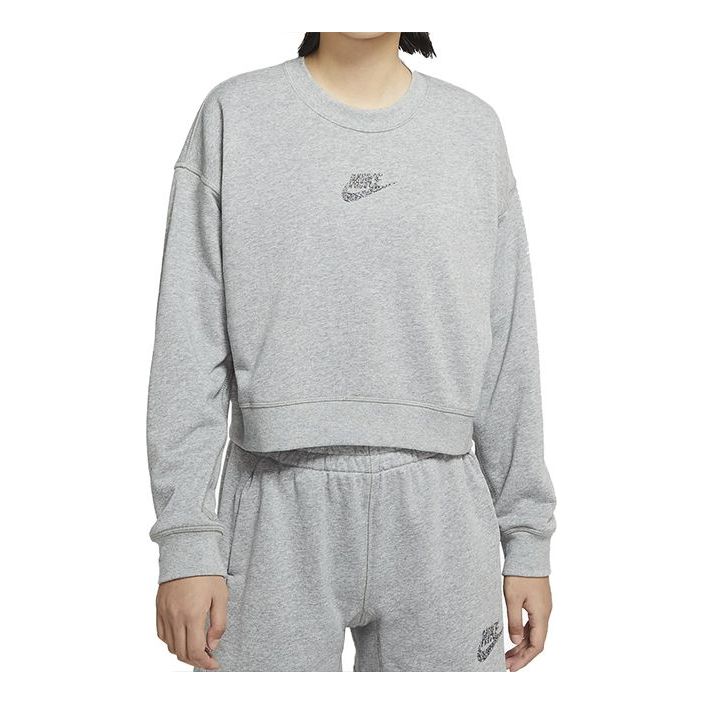 

Толстовка (WMNS) AS W Nike Sportswear Crew FT M2Z DK GREY HEATHER