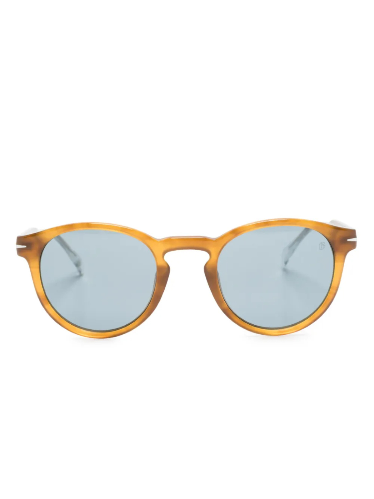 

Eyewear by David Beckham солнцезащитные очки в круглой оправе с монограммой, коричневый