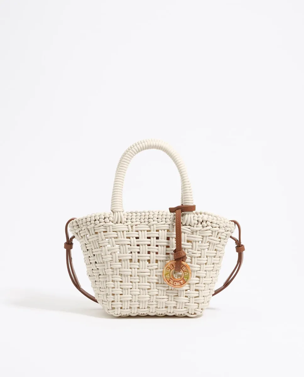 

Плетеная женская сумка с логотипом Bimba Y Lola, пастельно-розовый