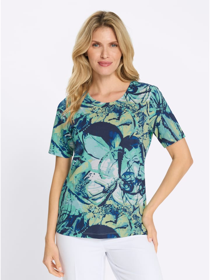 

Sieh an! Футболка с короткими рукавами, с принтом в темно-синем цвете