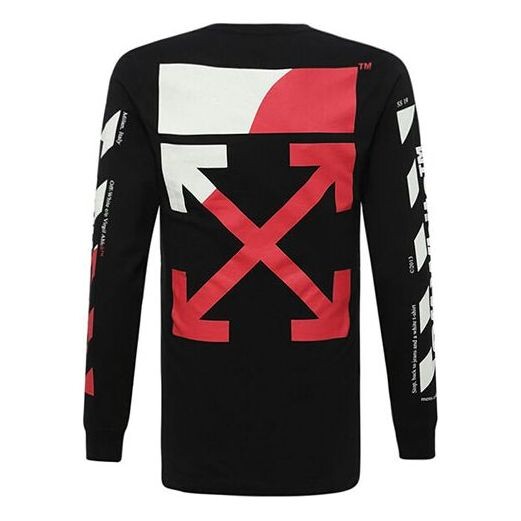 

Футболка loose arrow long sleeves pullover red/black Off-White, красный
