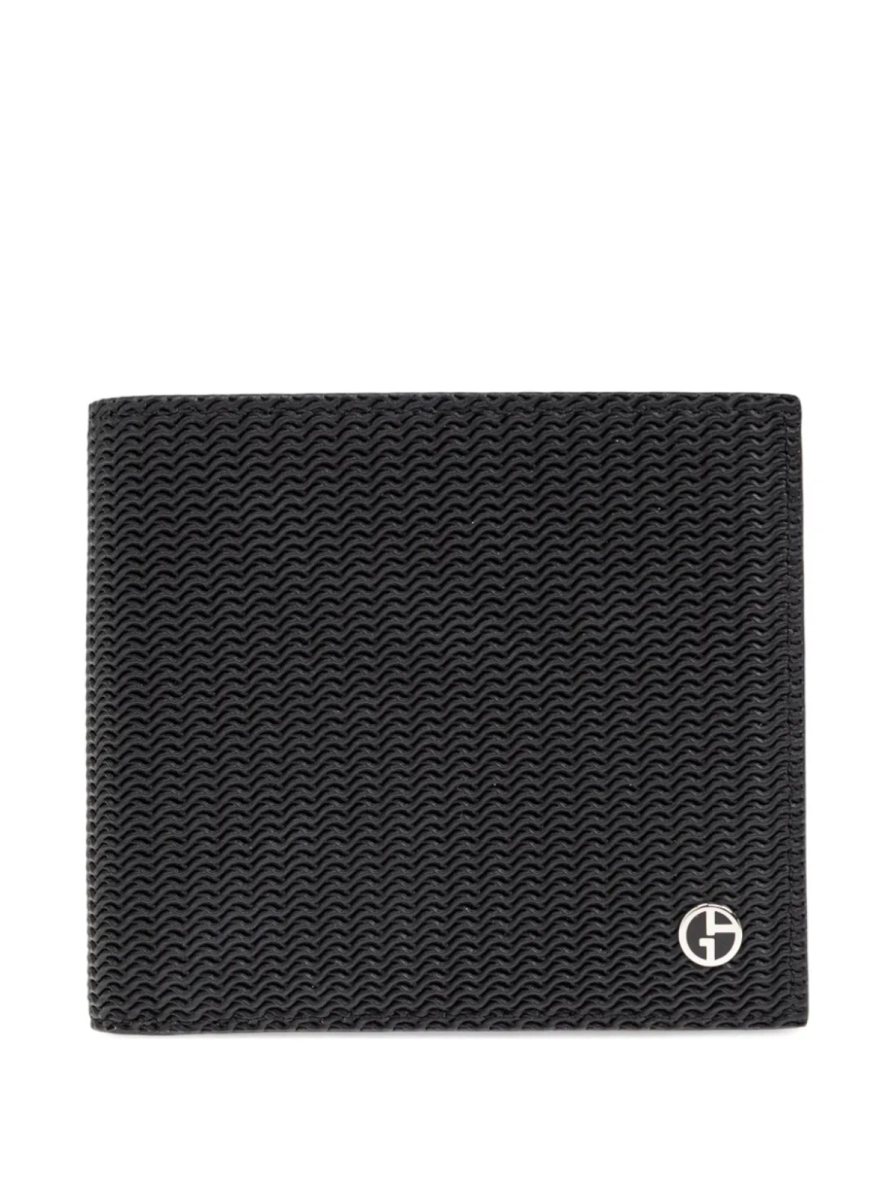 

Кошелек из тисненой кожи Giorgio Armani, черный