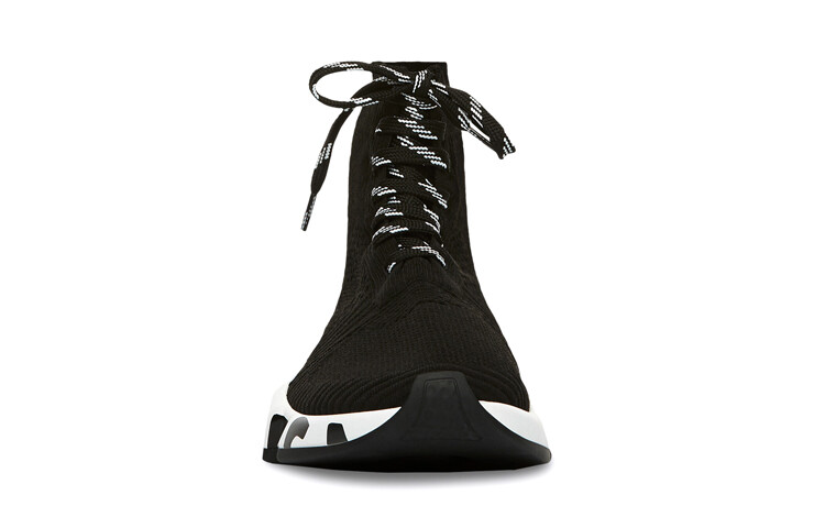 Кроссовки Speed Lifestyle женские высокие черные/белые Balenciaga — фото 4
