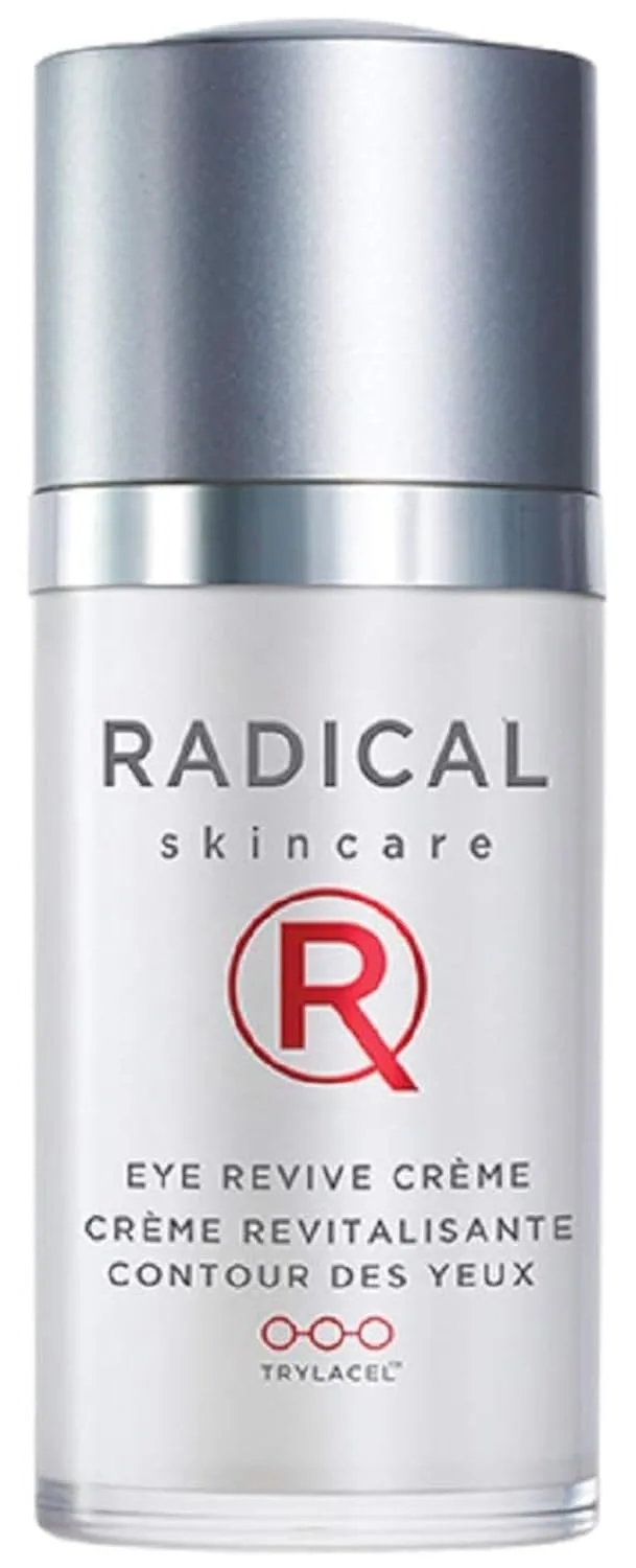 Radical Skincare Eye Revive Creme - 4 в 1 антивозрастное средство против морщин, темных кругов, отеков и тонких линий для всех типов кожи, включая чувствительную, без парабенов, не тестируется на животных (15 мл) 14,8 мл (1 шт.), green