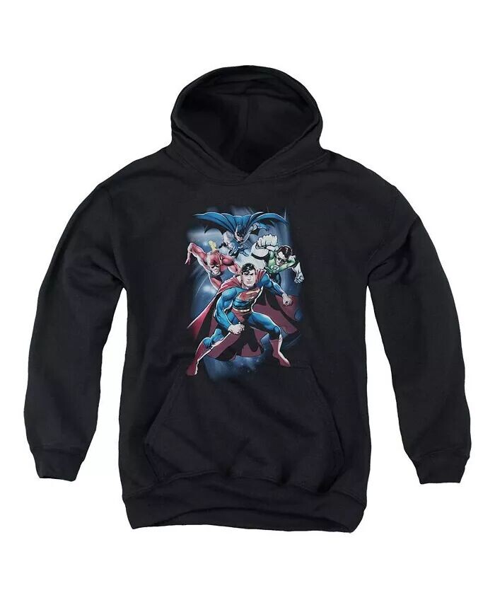 

Толстовка с капюшоном Boys of America Youth Cosmic Crew Justice League, черный