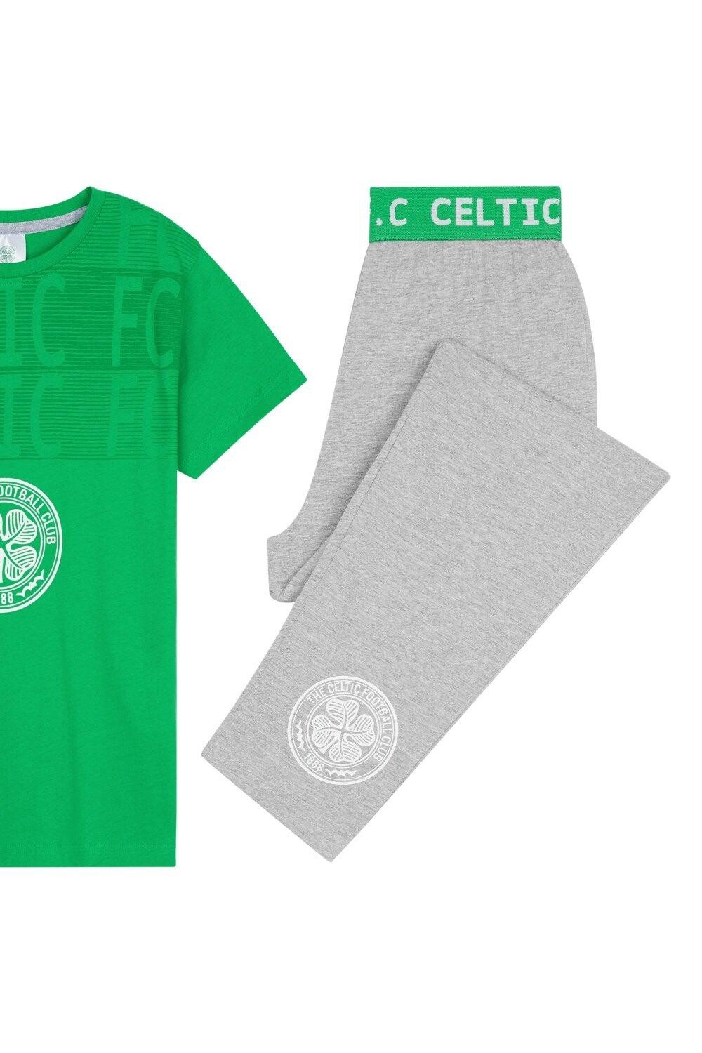 Пижамный комплект для футбольных фанатов, футболка и брюки Celtic FC, мультиколор — фото 2