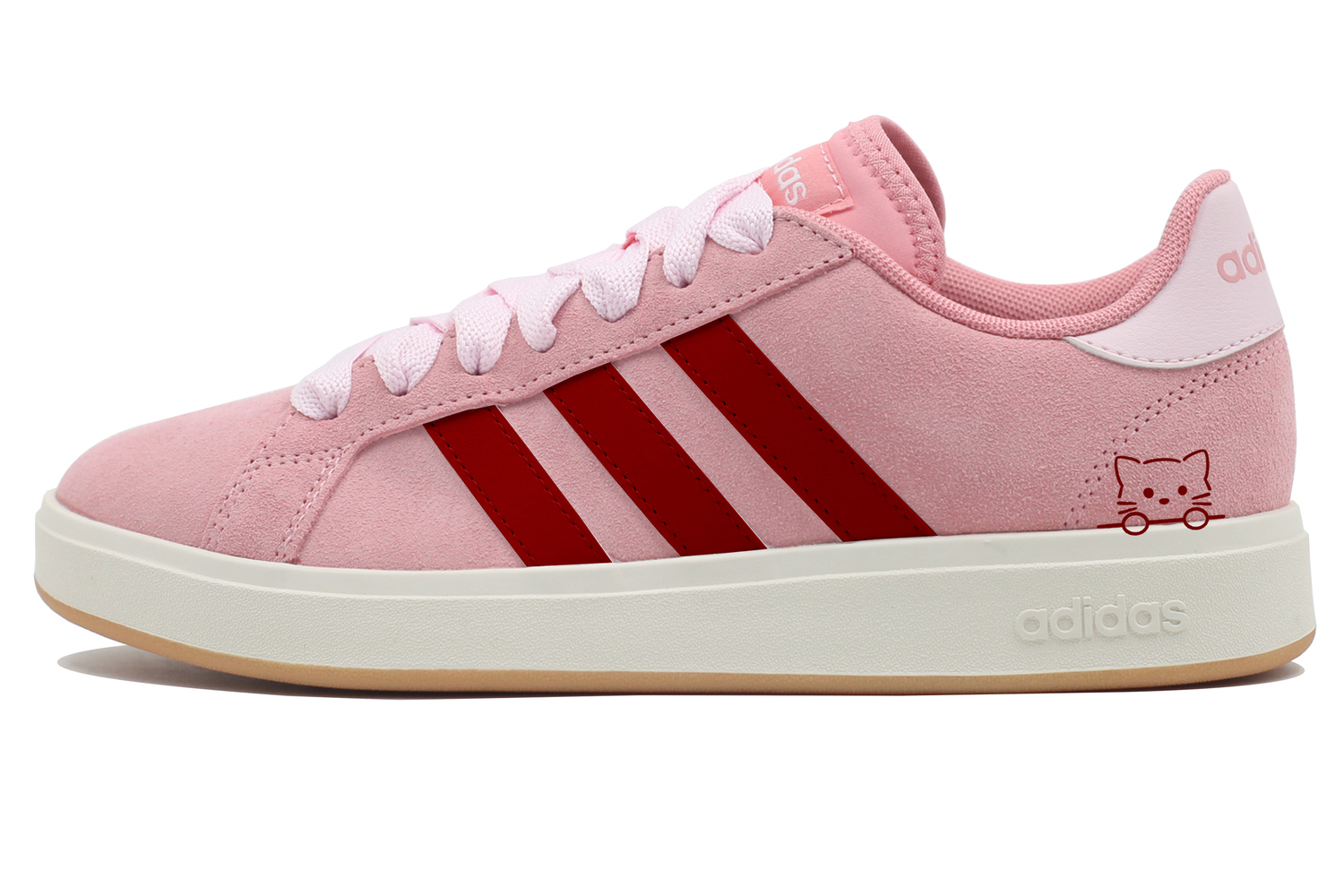 

Adidas Grand Court Base 00s устойчивые к истиранию, легкие и дышащие низкие кроссовки для скейтбординга Unisex Pink