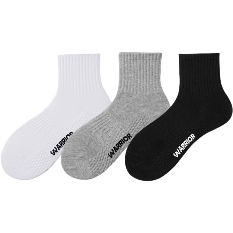 

Носки Crew Unisex 3 шт WARRIOR, 3 pack (черный+белый+серый)
