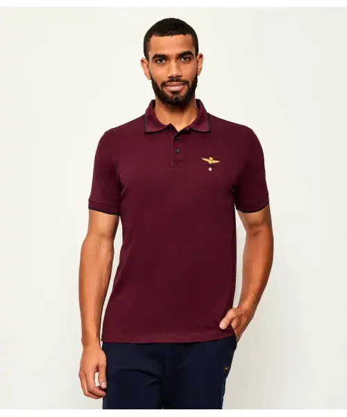 

Футболка поло Regular fit Aeronautica Militare, красный