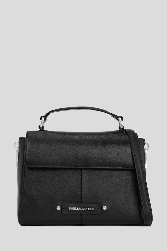 

Кожаная сумка Karl Lagerfeld, черный
