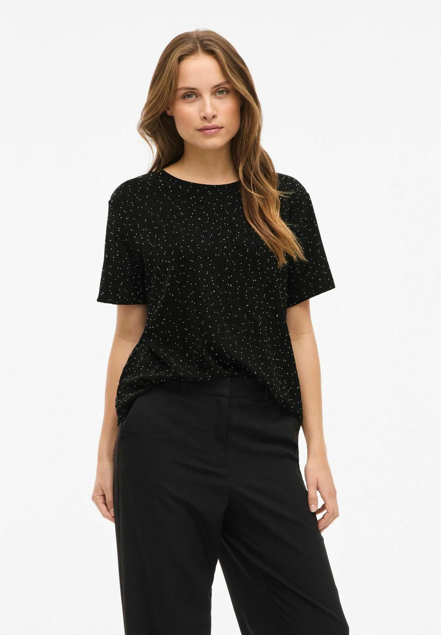 

Футболка VILA MIT KURZEN ÄRMELN SILNA RUNDHALS, Black Beauty/Anthracite