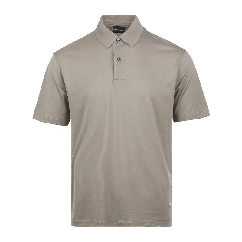 Поло с коротким рукавом мужское light gray EMPORIO ARMANI