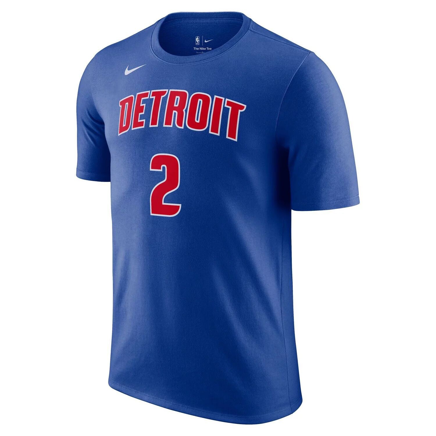 Мужская футболка Nike Cade Cunningham Blue Detroit Pistons Icon 2022/23 с именем и номером — фото 2