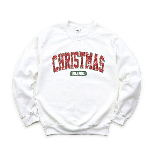 

Свитшот Varsity в рождественском стиле Simply Sage Market, White, Белый, Свитшот Varsity в рождественском стиле Simply Sage Market, White