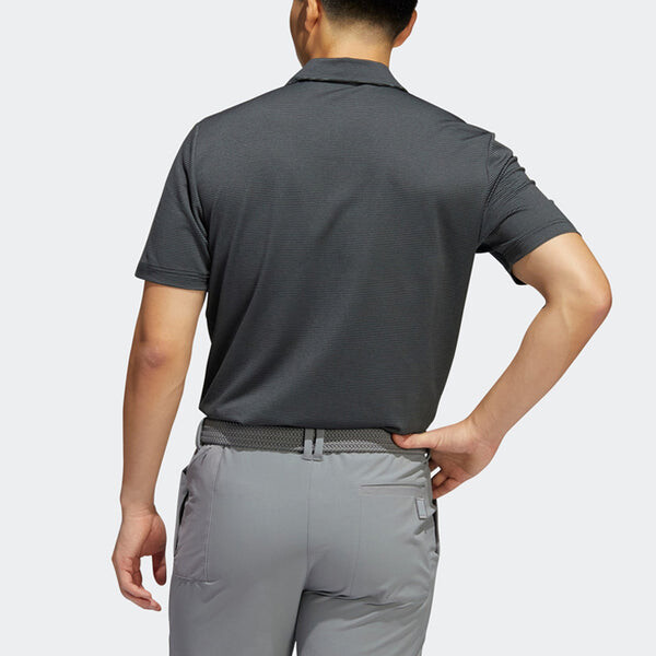 Рубашка поло полосатая рубашка поло для гольфа Adidas, черный — фото 4
