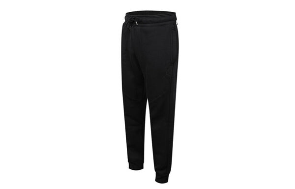 Спортивные штаны Air Jordan Wings Hvy Flc Pant Casual Sports Fleece Long Pants Black, черный — фото 3