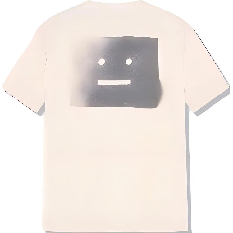 Acne Studios Футболка Unisex Beige Crew Neck Moderate Straight Fit