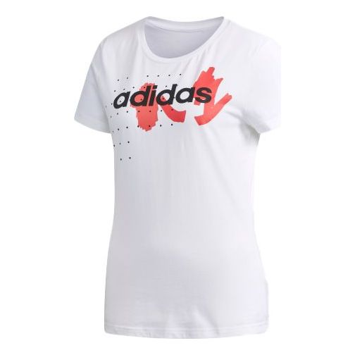 

Футболка neo fv tee 2 спортивные с круглым вырезом и коротким рукавом Adidas, белый