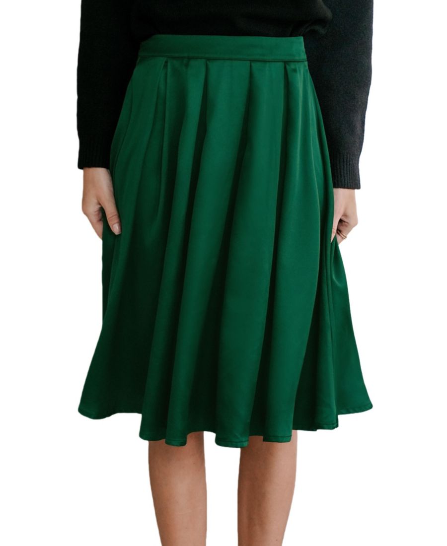 

Женская зеленая юбка миди Ritz Cupshe, Dark green