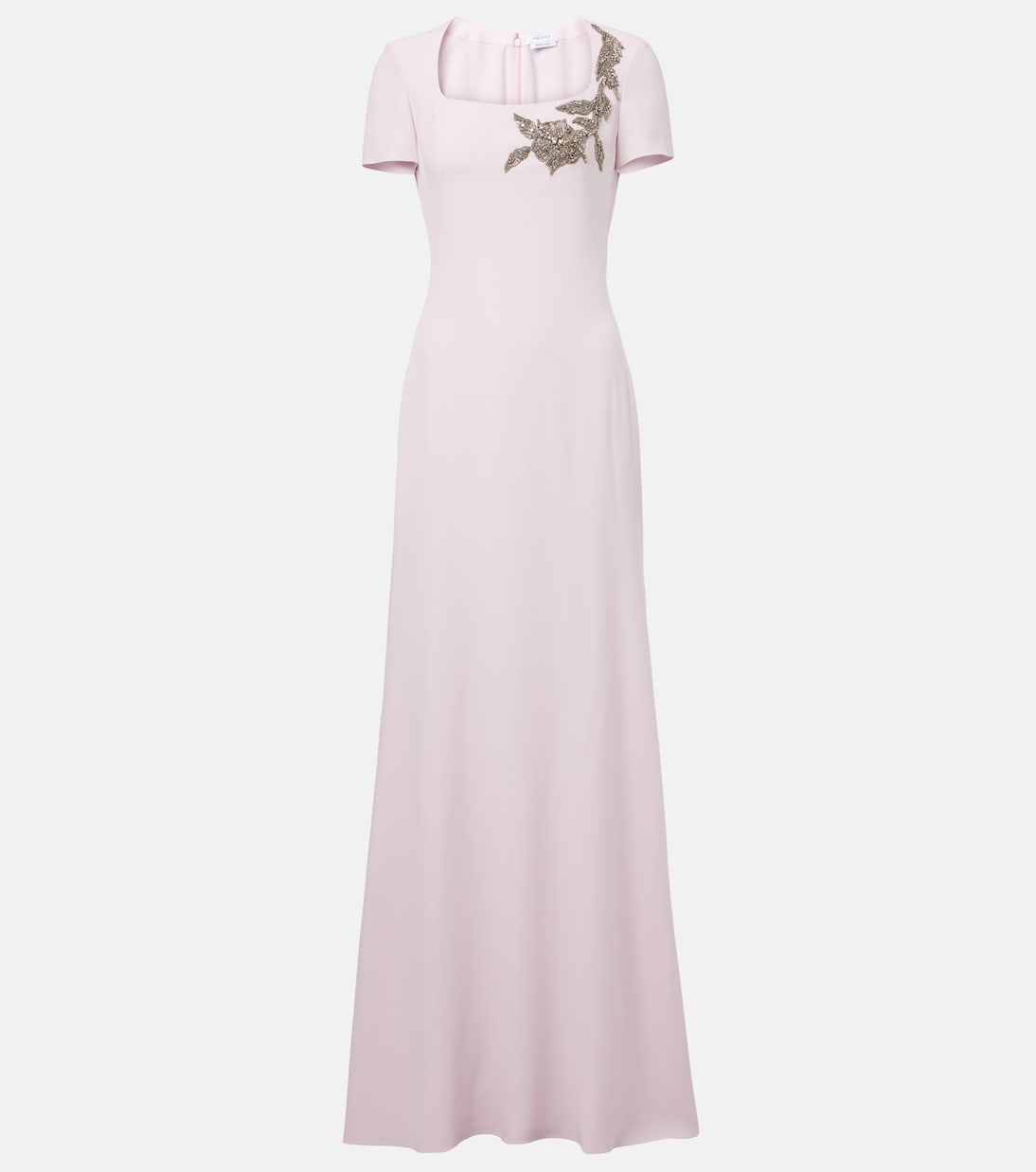 

Украшенное креповое платье McQueen, Porcelain