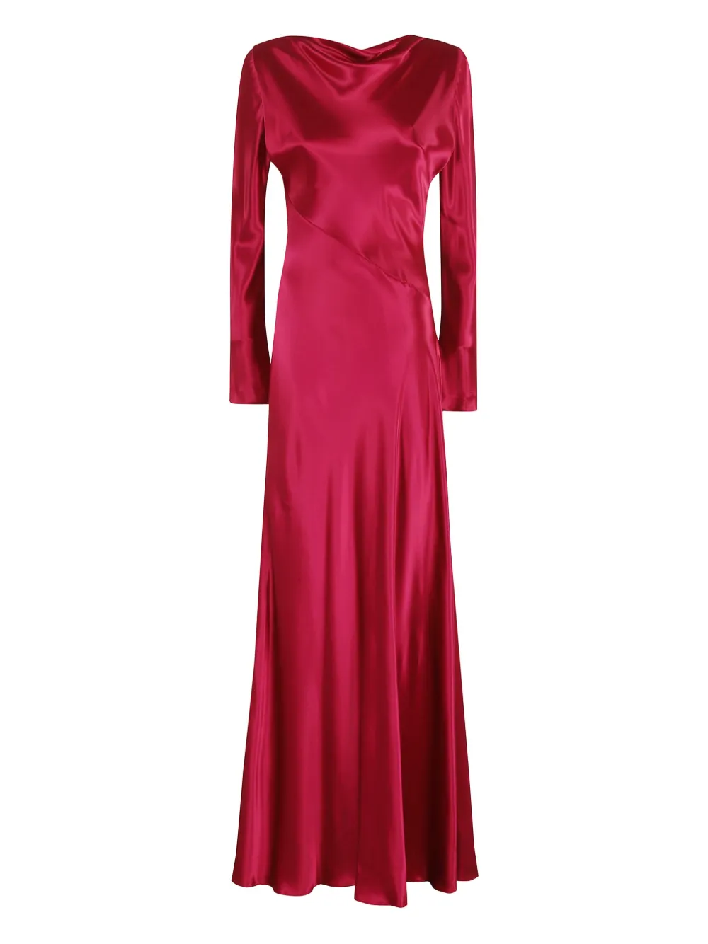 

Платье макси с косым кроем Alberta Ferretti, розовый