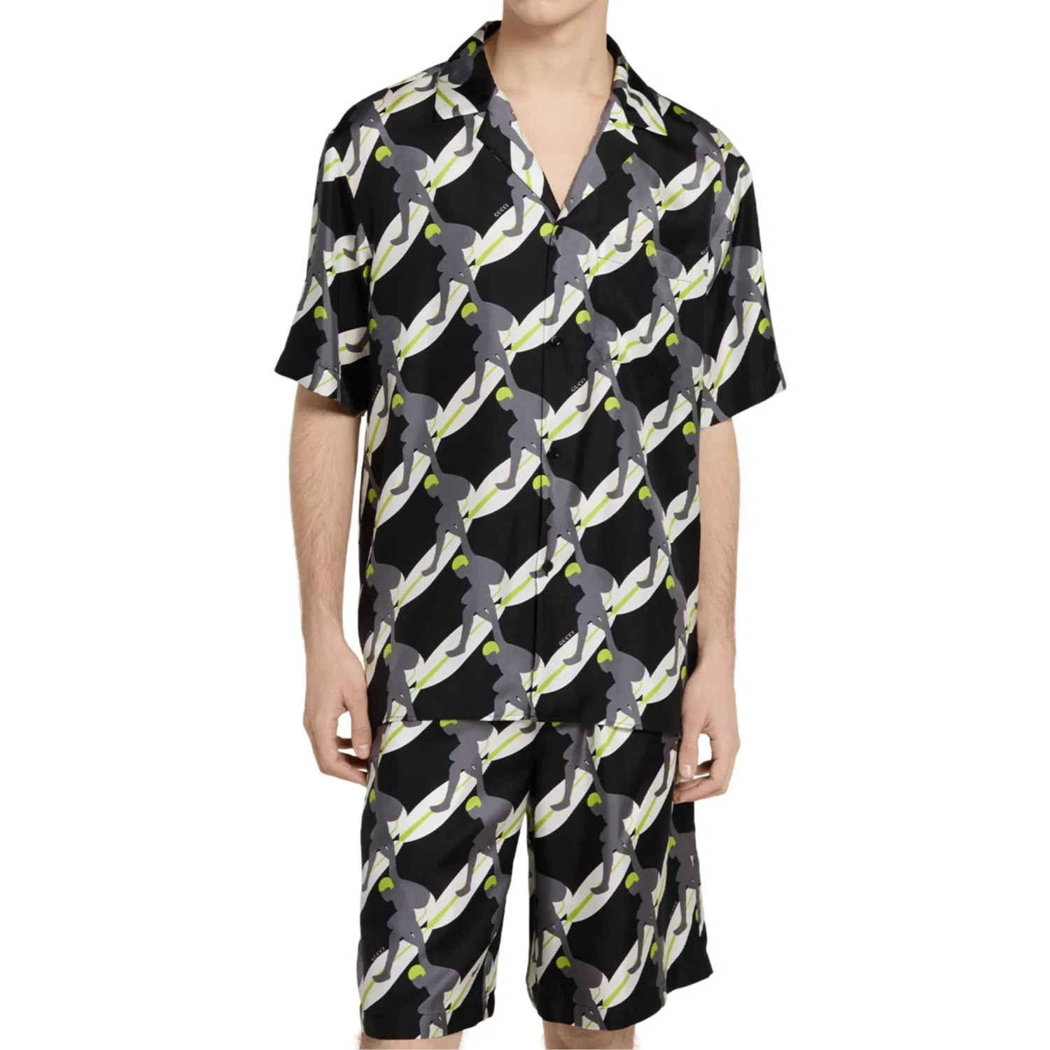Рубашка GUCCI Black White — фото 3