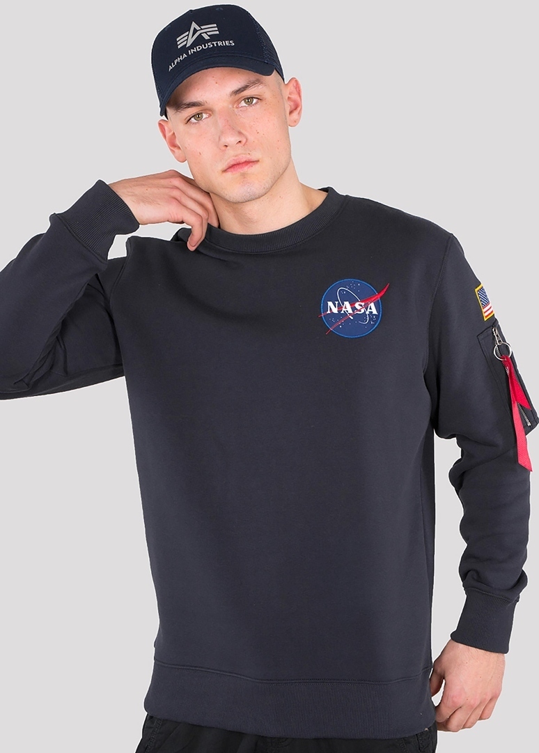 

Толстовка Alpha Industries Space Shuttle Sweatshirt, темно-синий