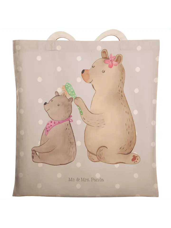 

Шоппер Mr. & Mrs. Panda, серый пастельный
