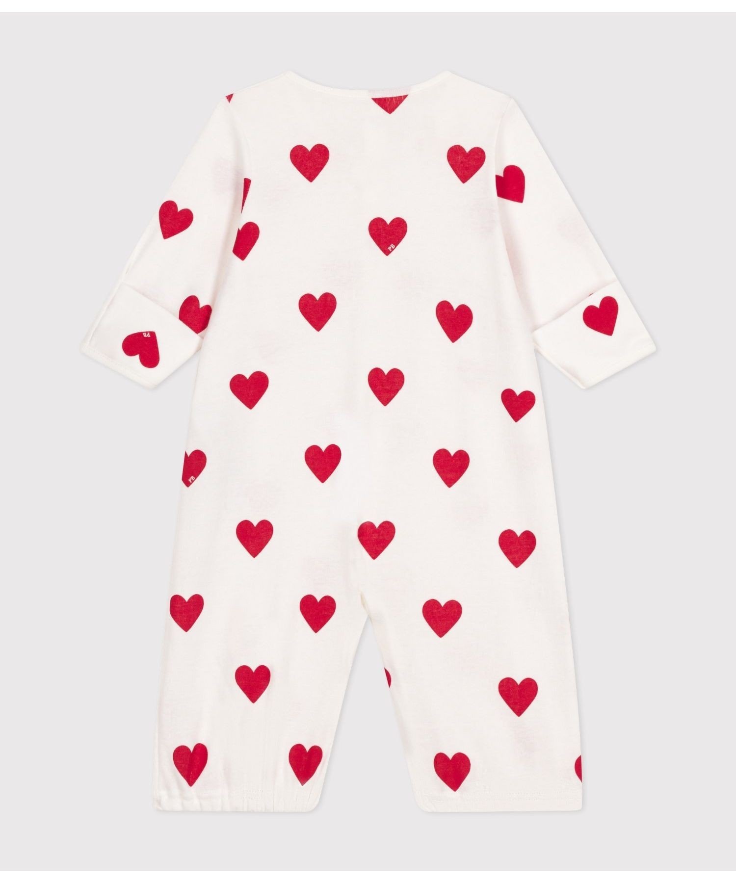 Двусторонний комбинезон с принтом Petit Bateau, Off-white/Red — фото 3