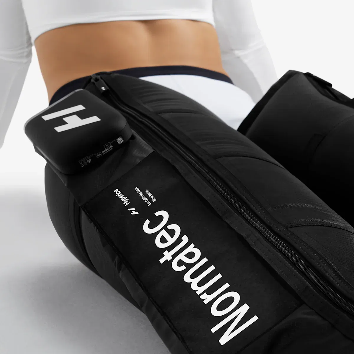 Универсальные компрессионные сапоги Hyperice Normatec Elite Legs Dynamic Air Nike, черный — фото 3