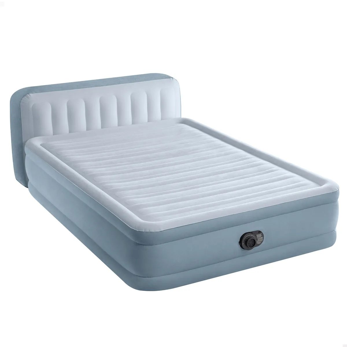 

Надувная кровать с изголовьем Dura-Beam Deluxe Plush Headboard Intex, серый