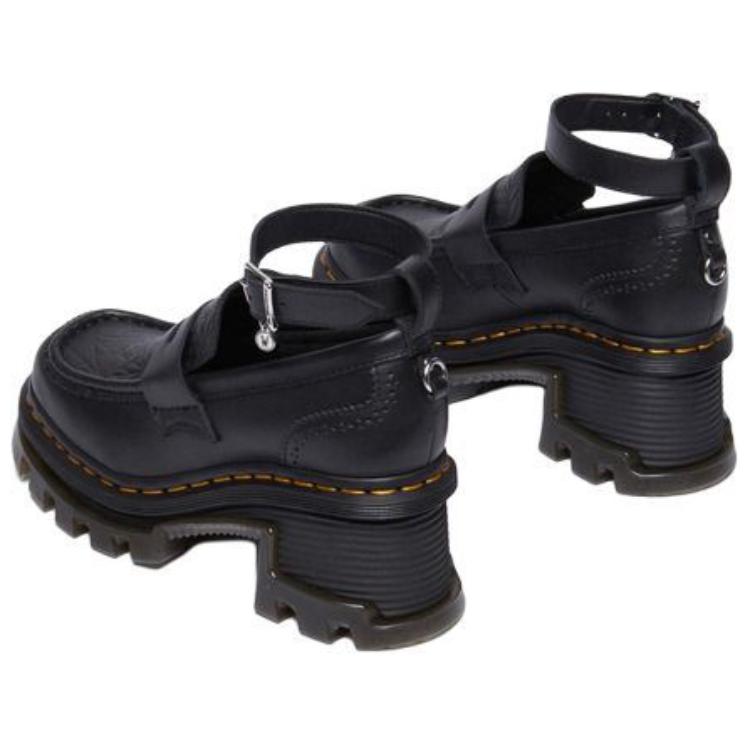 Доктор Мартенс MARTENS X WEDNESDAY Лоферы на платформе 4,5 см Женские Чёрные — фото 4