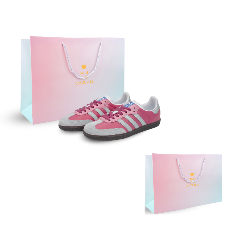 

Adidas Originals Кроссовки SAMBA OG Impact Resistance Low top для скейтбординга унисекс розовый белый серый