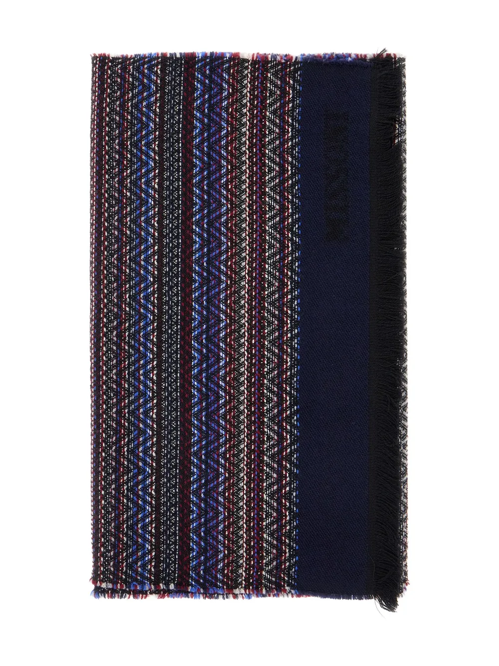 

Узорчатый шарф с бахромой Missoni, синий