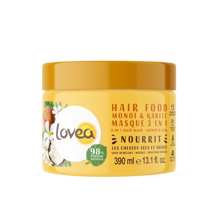 

Маска для волос Mascarilla Capilar Monoi & karité 3 en 1 Lovea, 390 ml