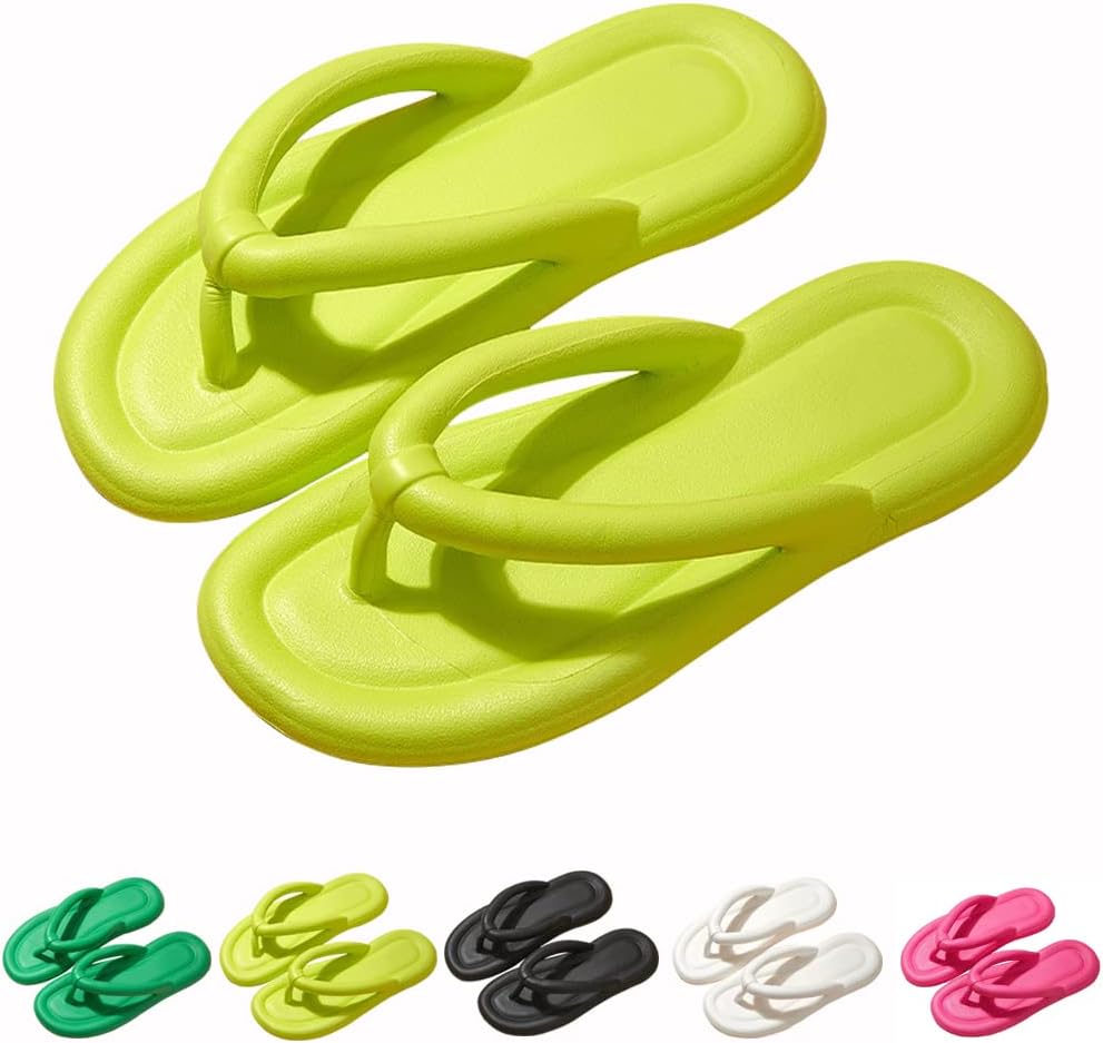 

Летние пляжные шлепанцы KEYUSHOP для женщин и мужчин, вьетнамки, с мягкой подошвой EVA- удобная обувь для прогулок и летних путешествий, светло-зеленый