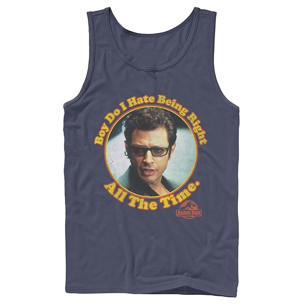 

Футболка Men's Jurassic Park Hate Being Right All the Time Licensed Character, Navy