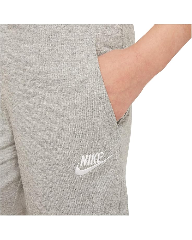 Шорты Nike Kids Club Knit Shorts 6" LBR, цвет Dark Grey Heather/White — фото 3