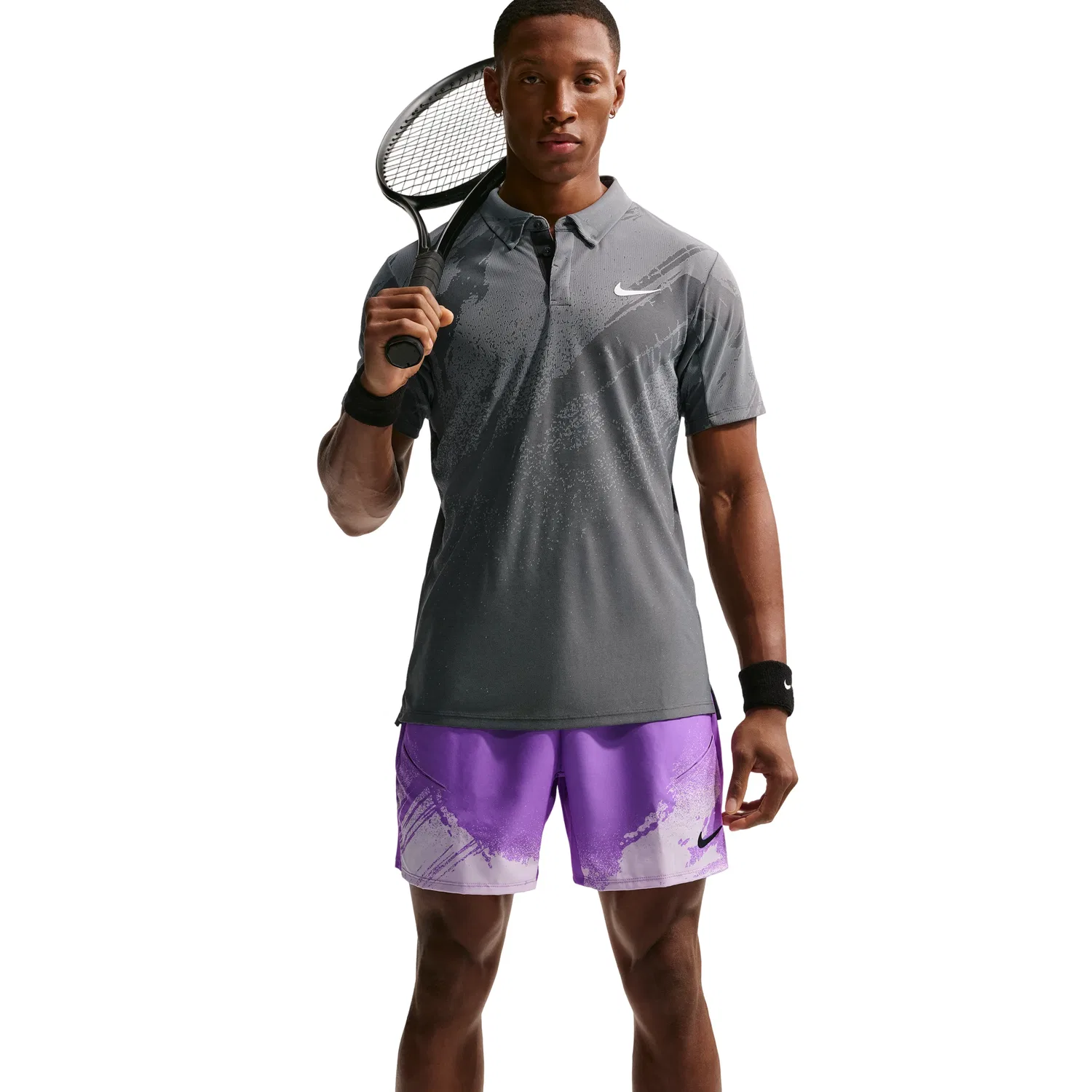 Шорты Nike Court Slam Dri-FIT 'Bright Violet Violet Mist Black' IF1560-522, фиолетовый — фото 3