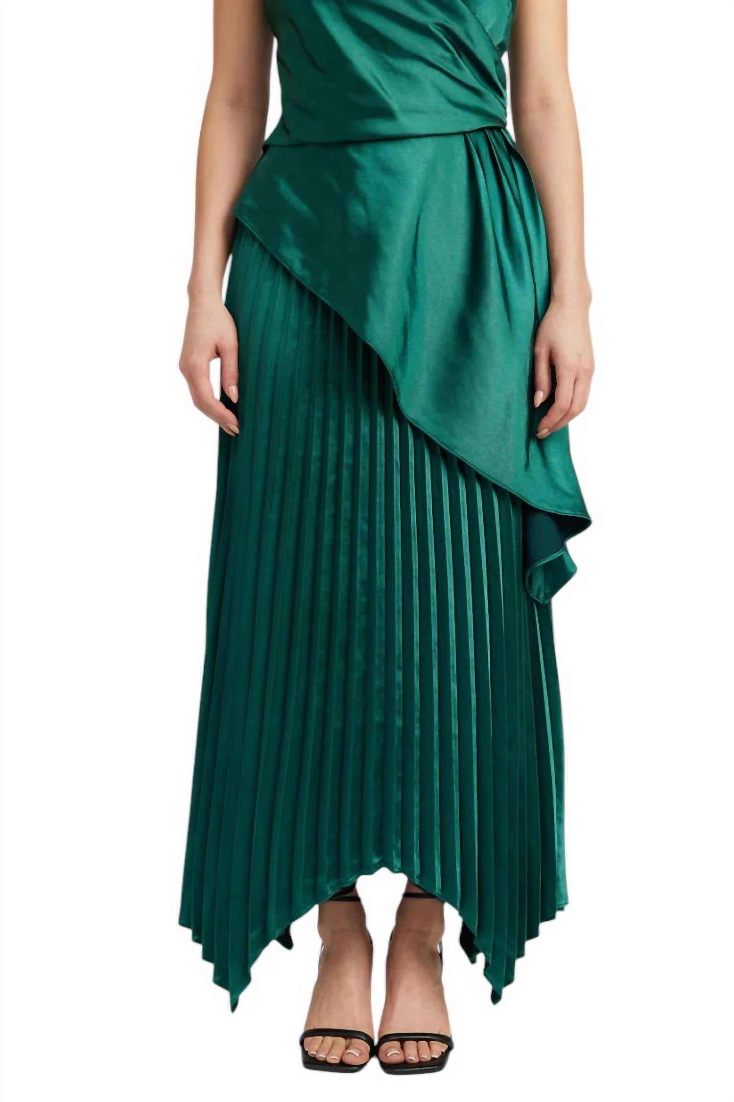 

Юбка макси Evelyn цвета изумруд En Saison, цвет emerald