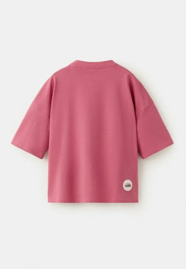 Футболка с детским принтом Mango Kids, Light Pink — фото 2