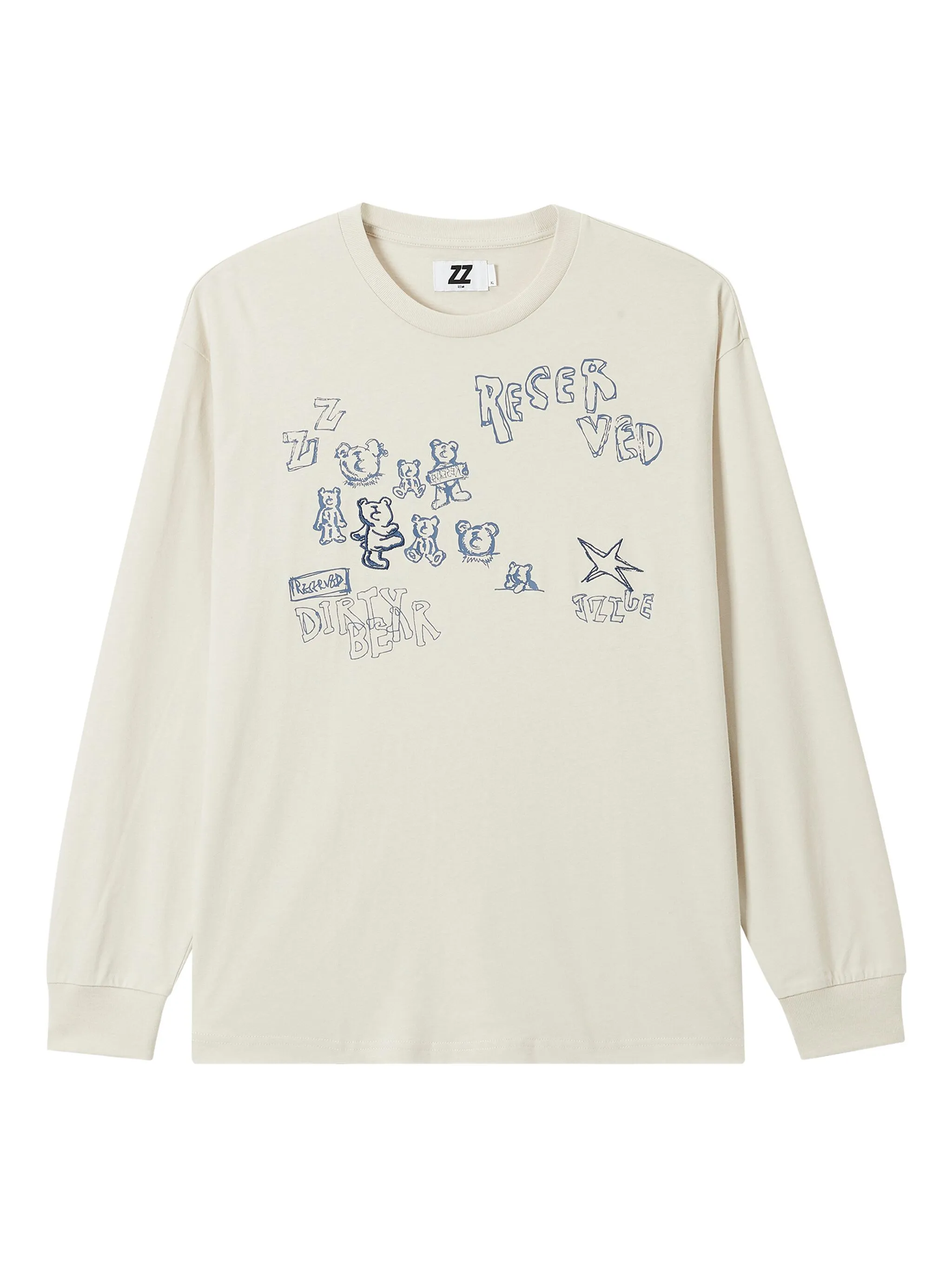 

Футболка с длинными рукавами и принтом Izzue, белый