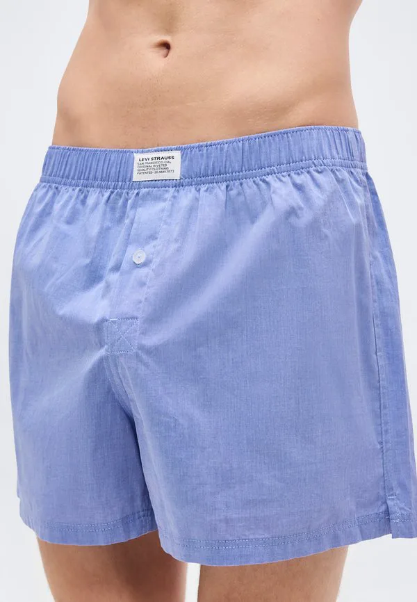 Мужские боксерские шорты (2 шт. в упаковке) Levi'S, Light Blue/White — фото 4