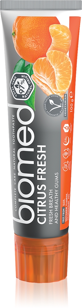 

Зубная паста с цитрусовой свежестью для защиты десен Biomed, 100 гр