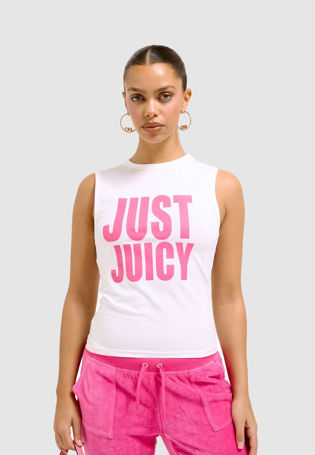 

Топ JUST JUICY TANK Juicy Couture, кремовый