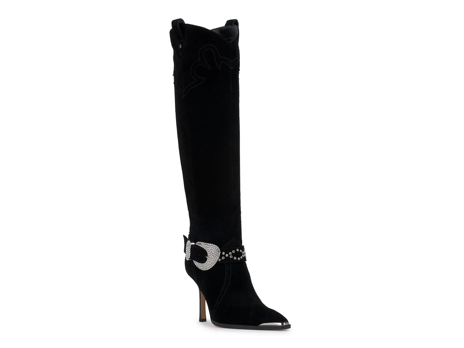 Ботинки Jessica Simpson Kenzin Western Boot, Black Suede
