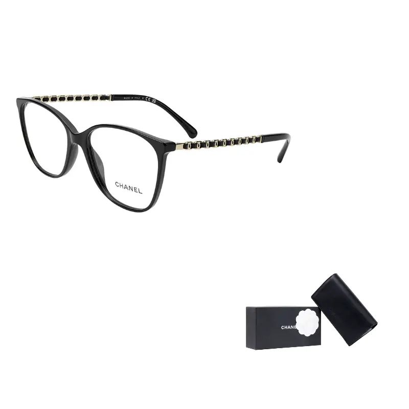 

CHANEL Прямоугольная оправа для очков унисекс, Black