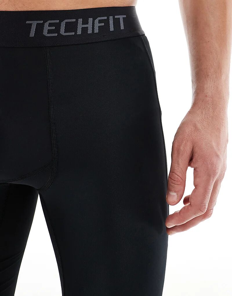 Шорты базового слоя adidas Training Tech Fit черного цвета adidas performance — фото 3